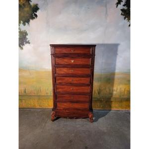 Weekly Organizer, Chest Of Drawers, High Chest Of Drawers. Mahogany