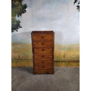 Large Chest Of Drawers, 19th Century, In Walnut