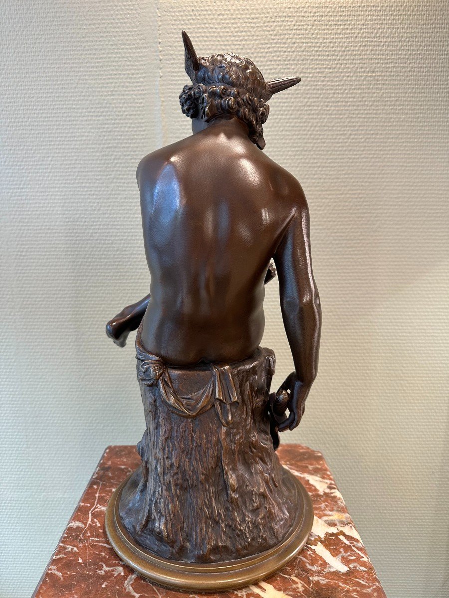 Statue En Bronze De Mercure Ou Hermès, Pierre Marius Montagne, 1867-photo-7