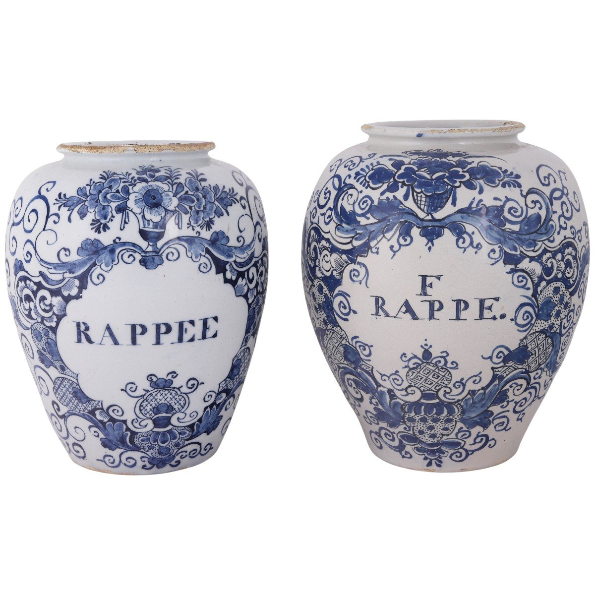 Dutch Delftware Tobacco Jar: Rappee, 18th Century-photo-4