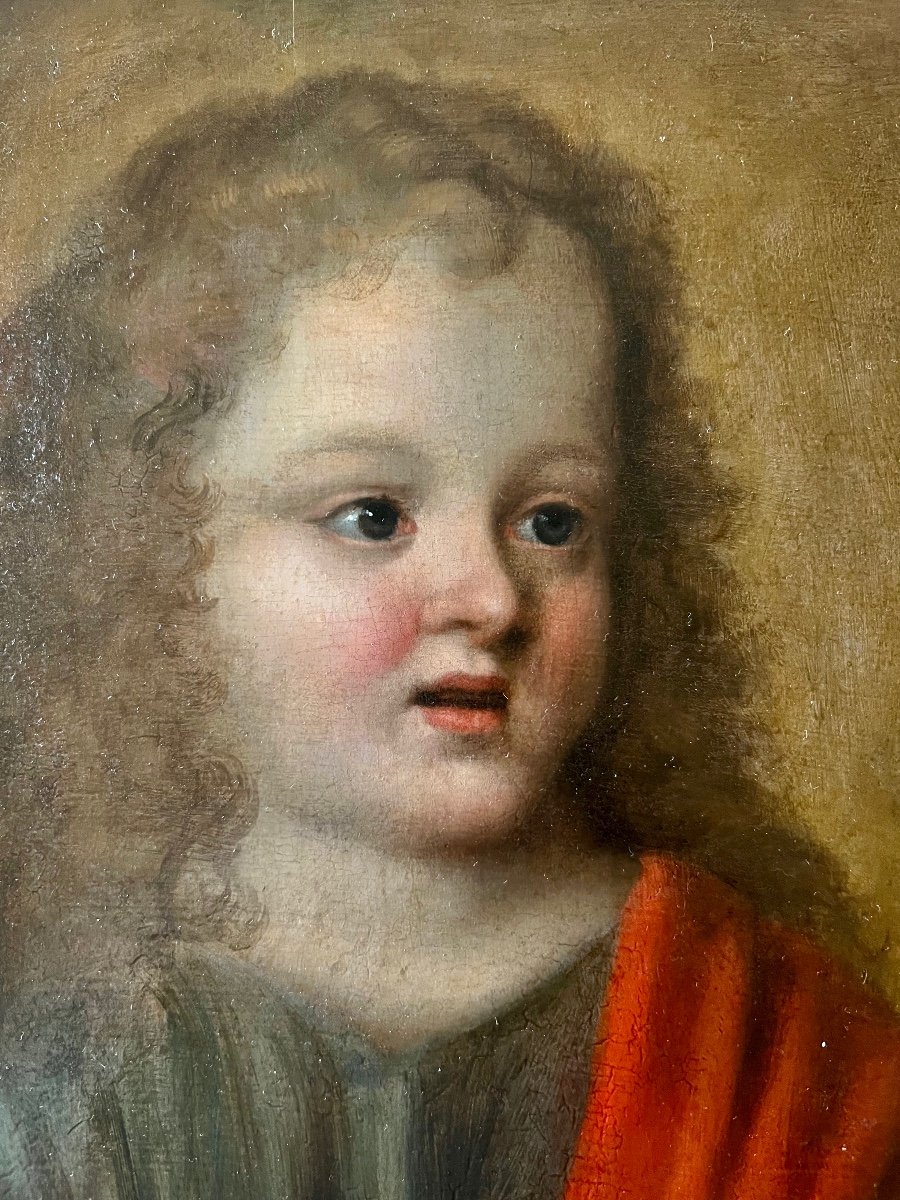 Portrait Of Christ Child French Ecoke From The 17th Century-photo-2