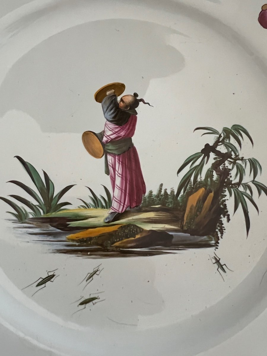 Earthenware Plate From Strasbourg 18th Century-photo-7