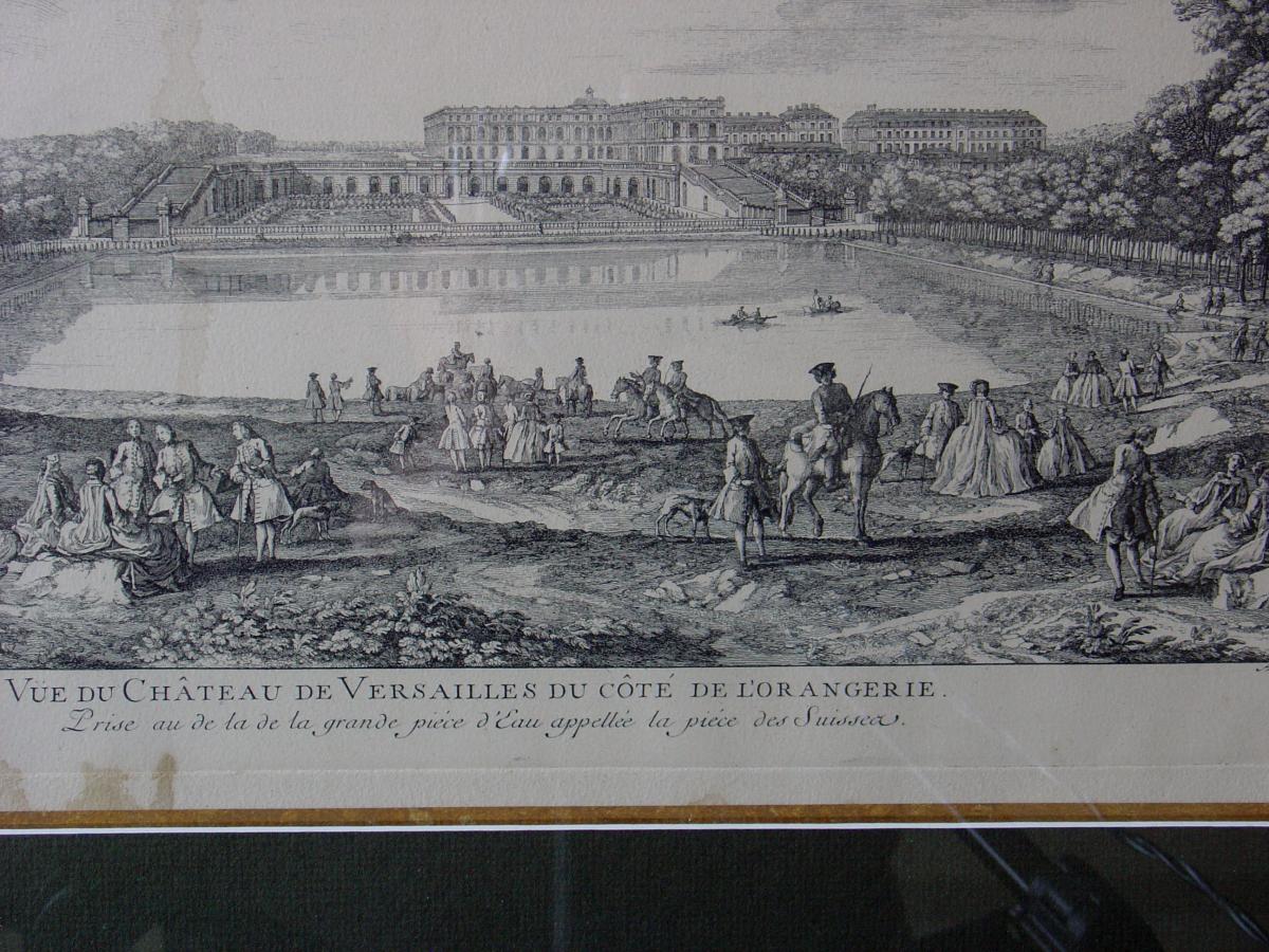 Engraving 18 Th "palace Of Versailles"-photo-2