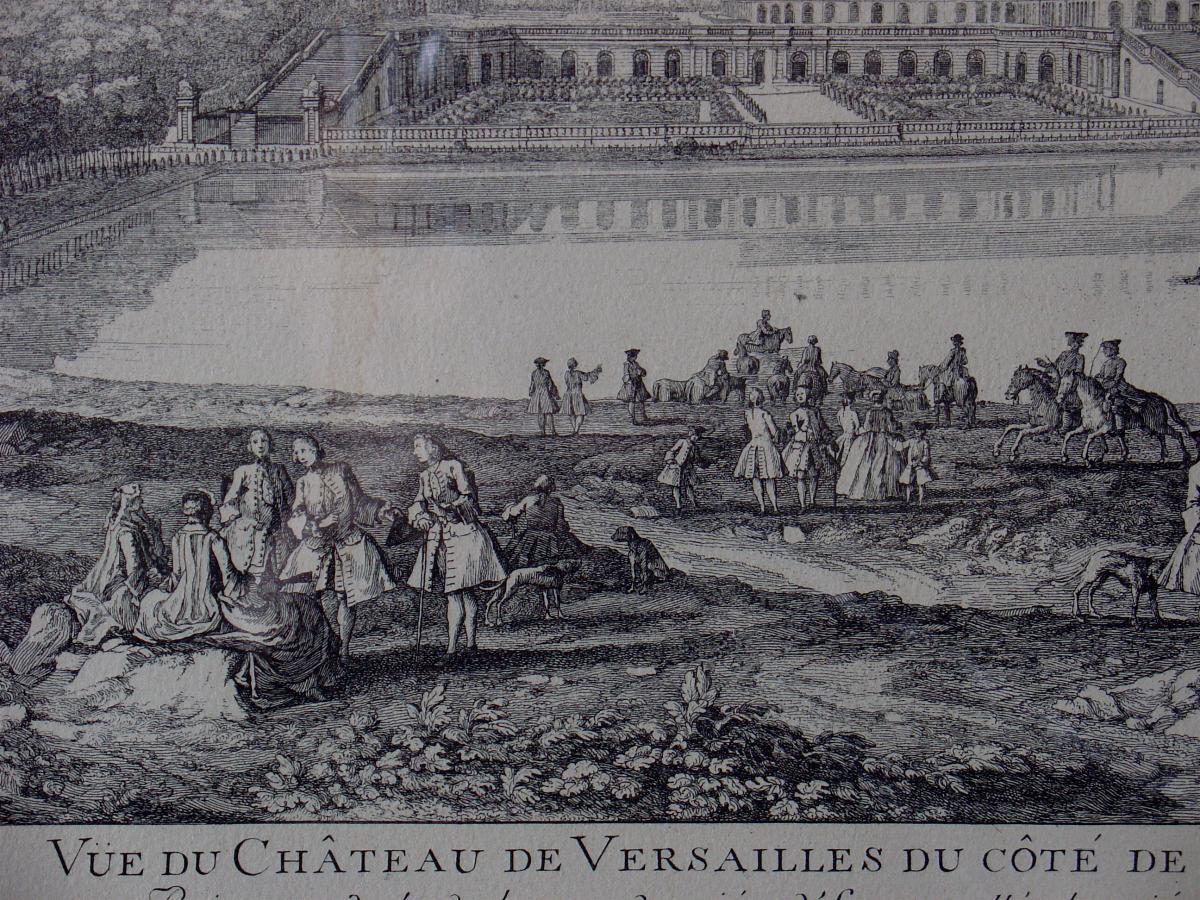 Engraving 18 Th "palace Of Versailles"-photo-1