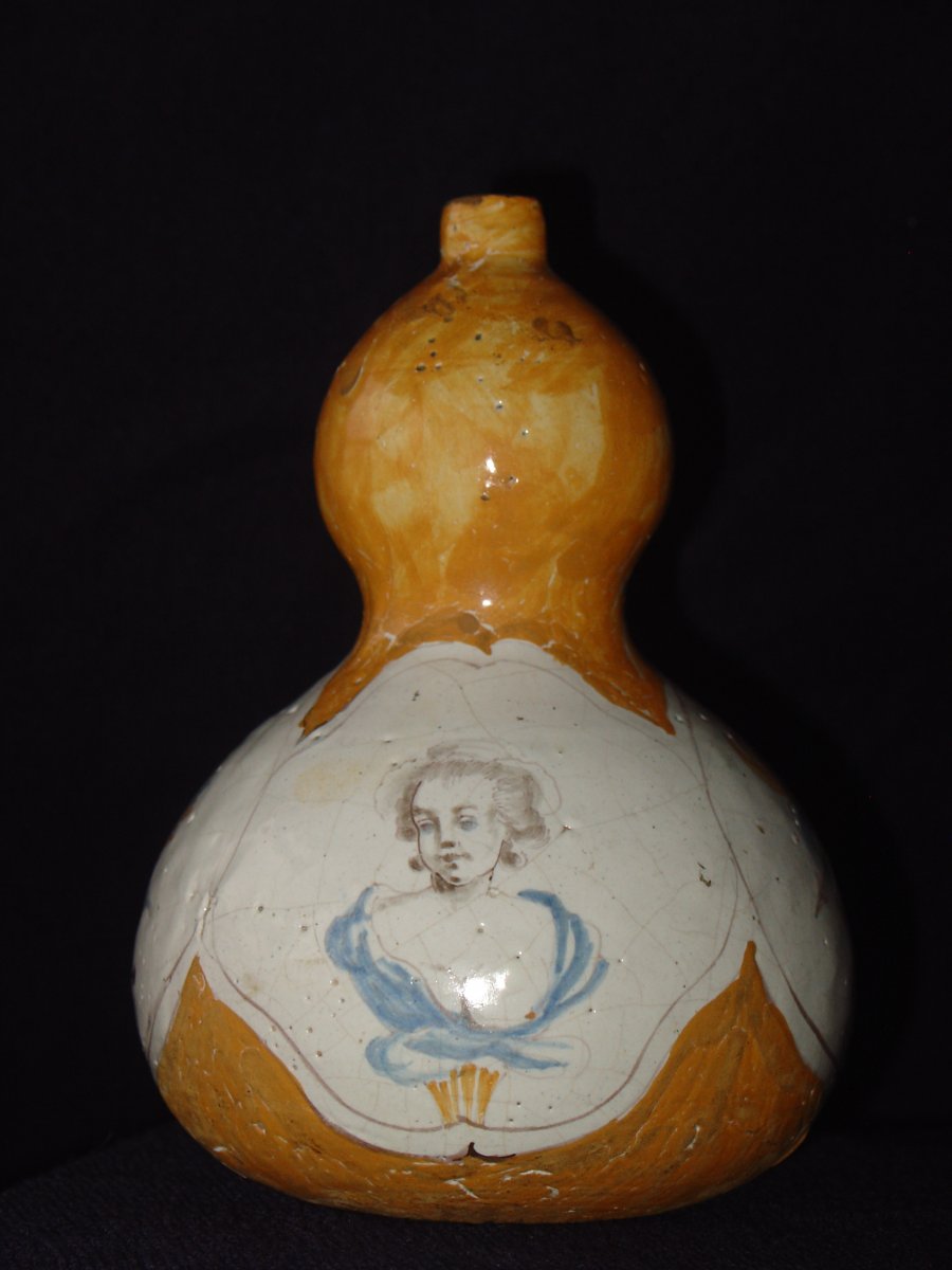 Gourd In Earthenware Lyon 18th Century