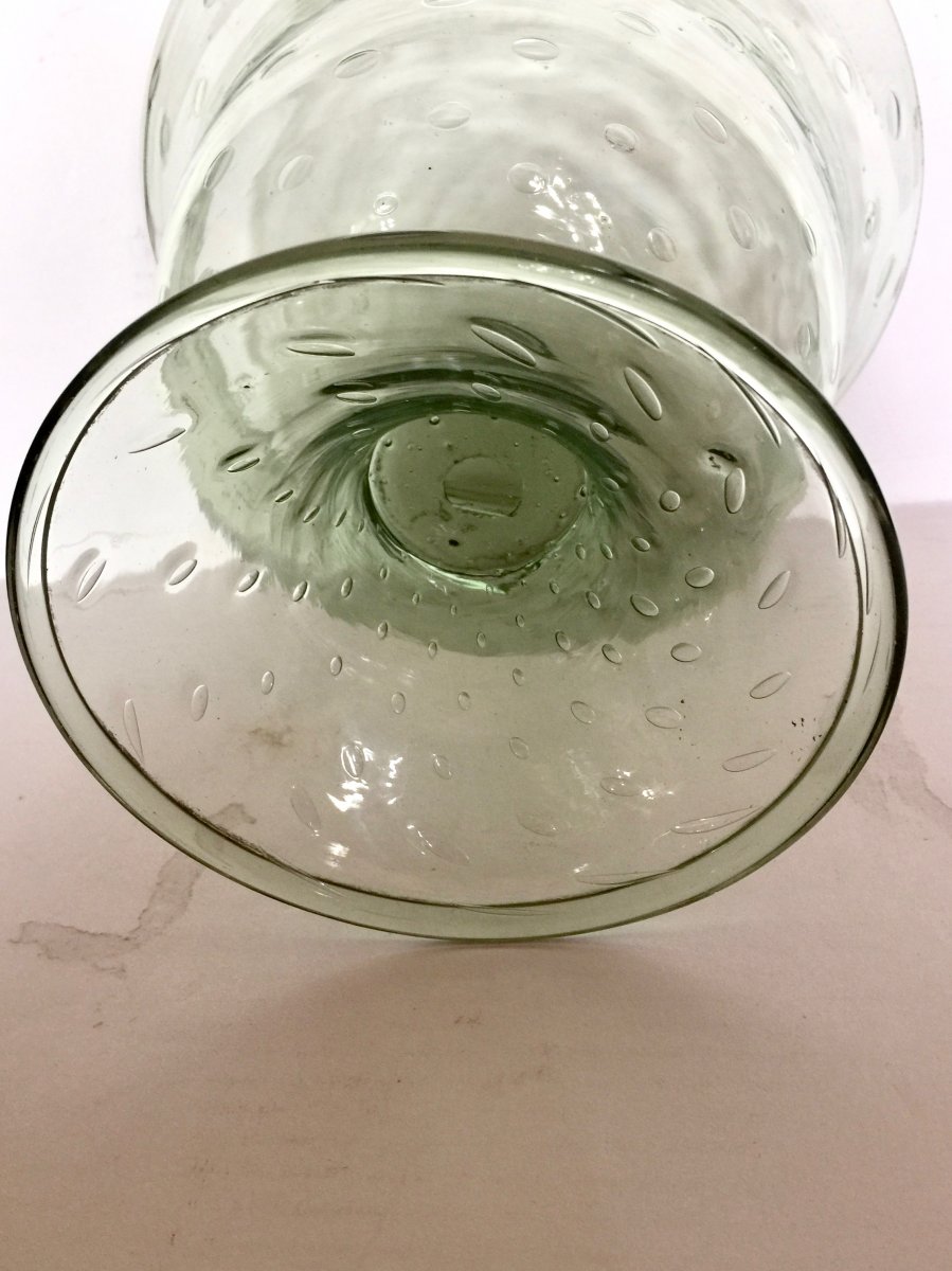 Coupe De Mariage En Verre Soufflé Venise Ou Façon De Venise XVIII ème-photo-4