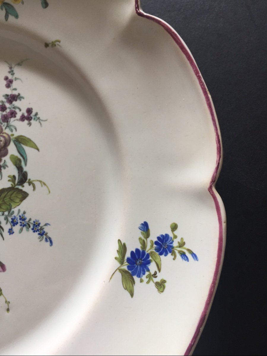 18th Century Aprey Earthenware Plate-photo-2