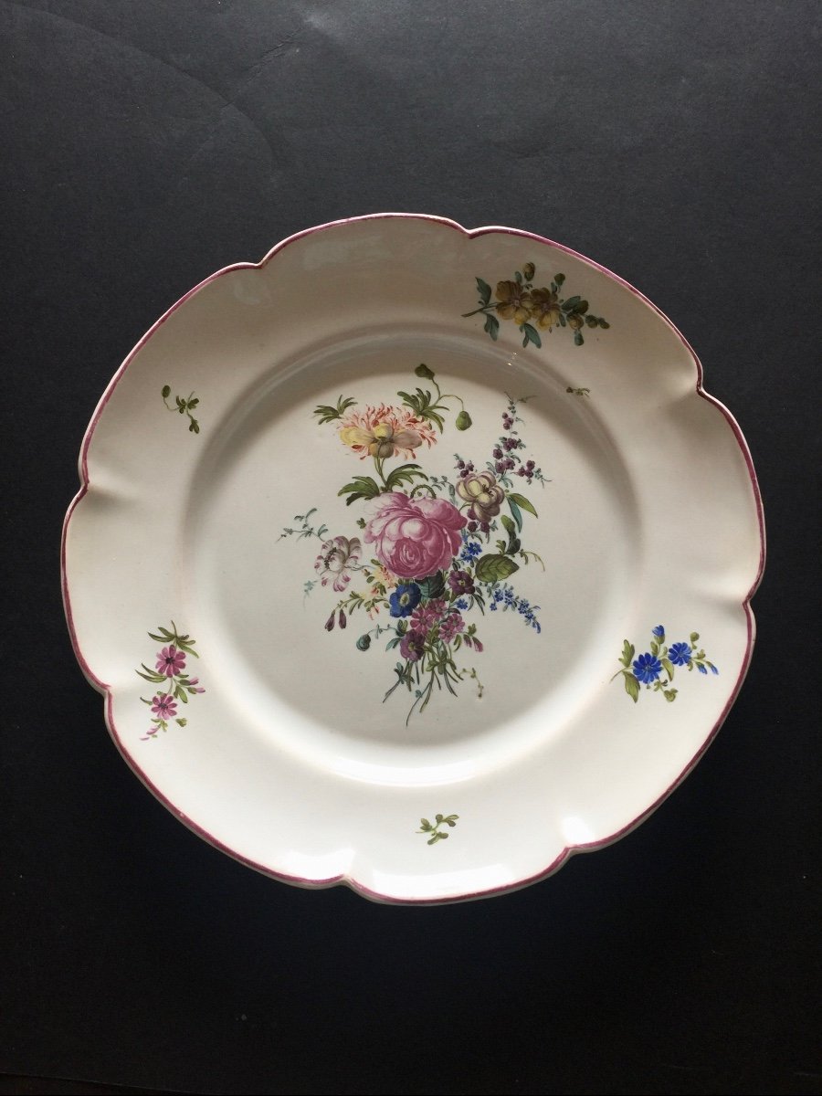 18th Century Aprey Earthenware Plate