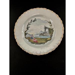 Marseille Earthenware Plate 18th Century