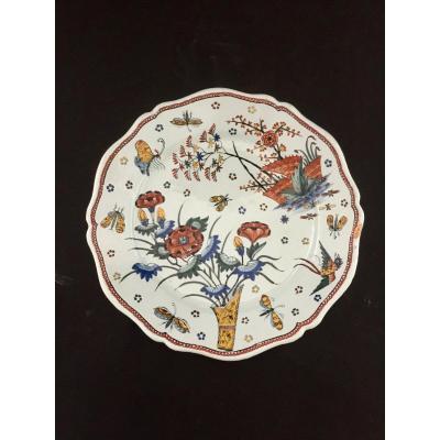Earthenware Plate From Rouen XVIIIth Century