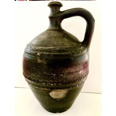 Large Ottoman Jug In Glazed Earth End 19th