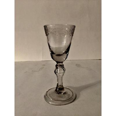 Blown And Engraved Glass 18th Century