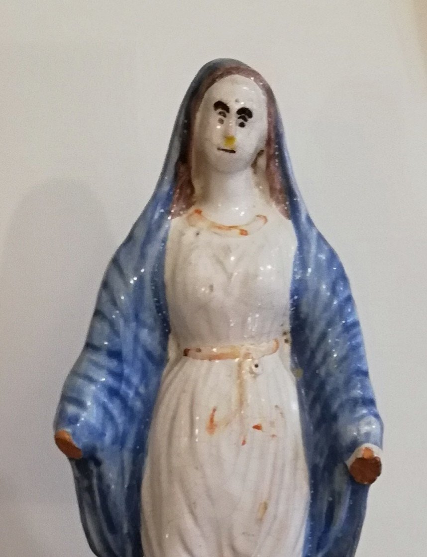 Virgin In Eighteenth Brittany Earthenware-photo-2