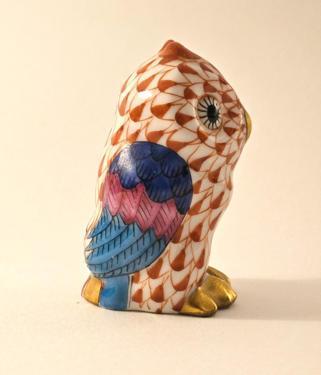 Hibou En Porcelaine De Herend Hungary-photo-2