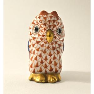 Hibou En Porcelaine De Herend Hungary