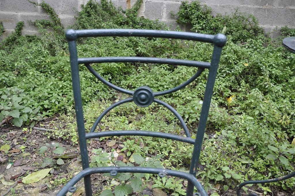 Garden Furniture, Circa 1900, Iron And Resin-photo-1