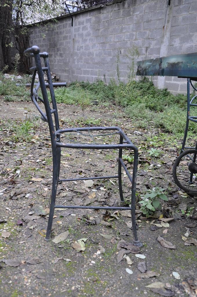 Garden Furniture, Circa 1900, Iron And Resin-photo-2