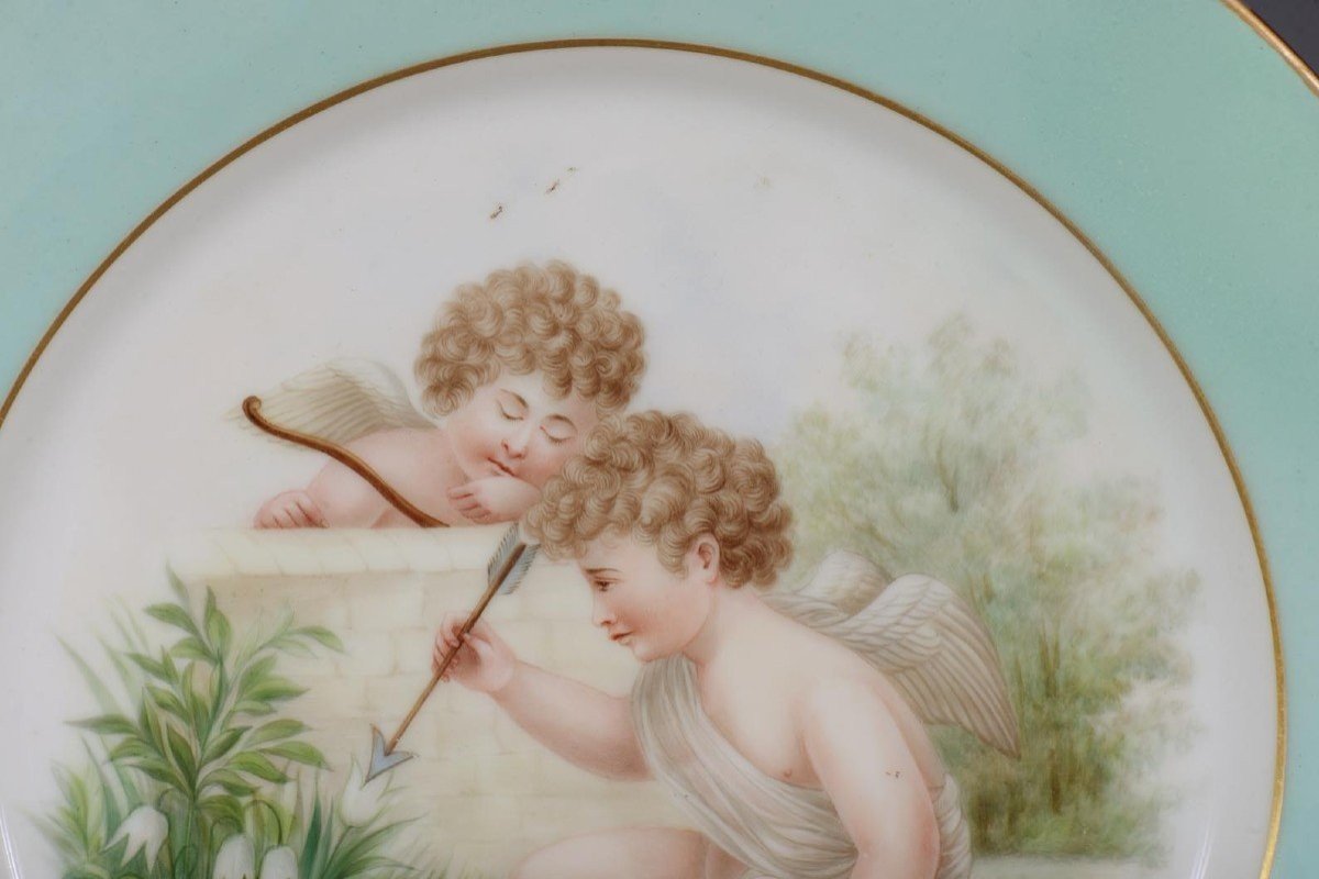 Limoges Porcelain: “putti Plates”-photo-2