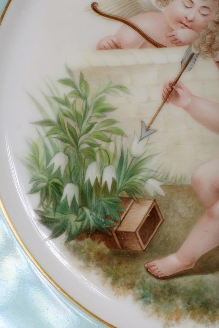 Limoges Porcelain: “putti Plates”-photo-3