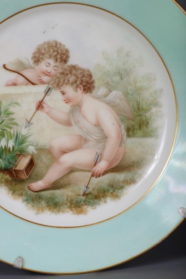 Limoges Porcelain: “putti Plates”-photo-4