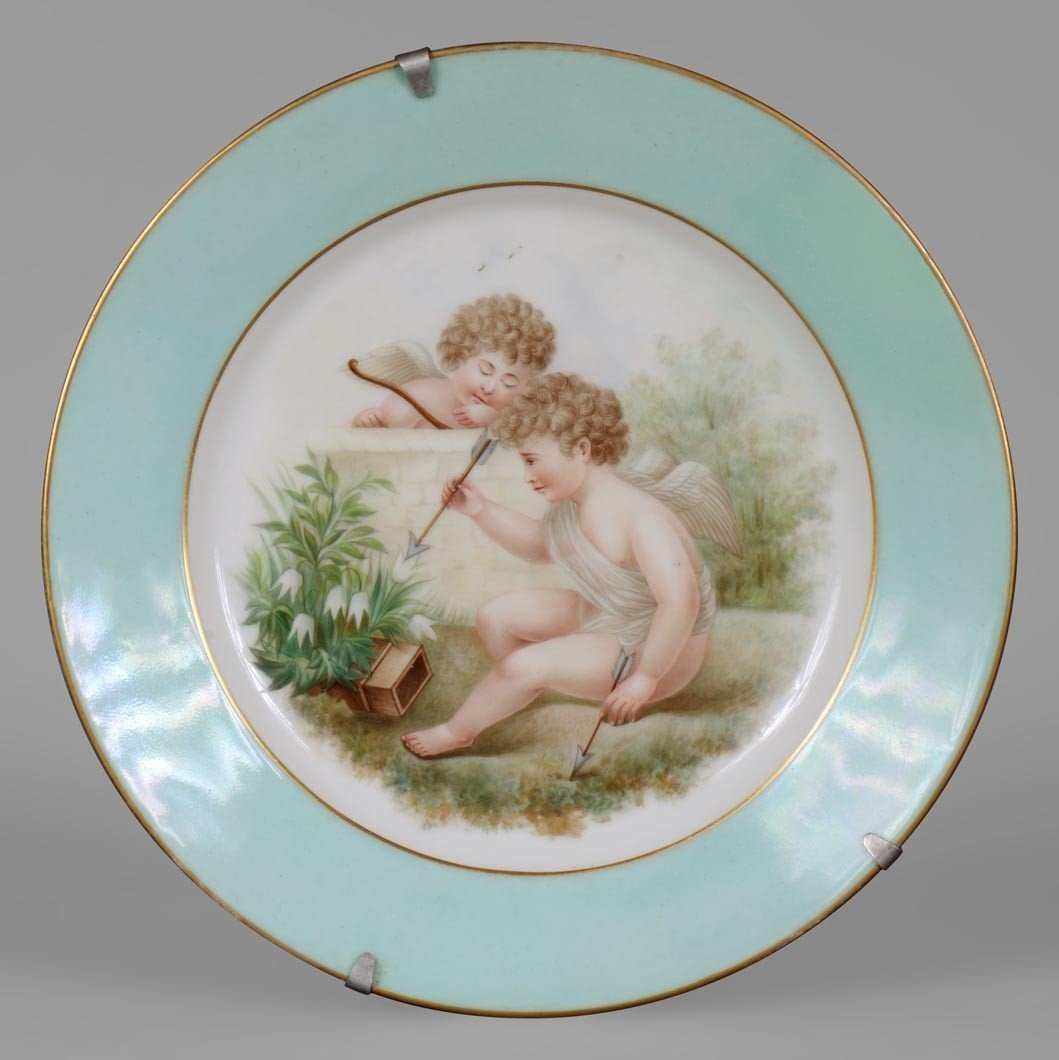 Limoges Porcelain: “putti Plates”