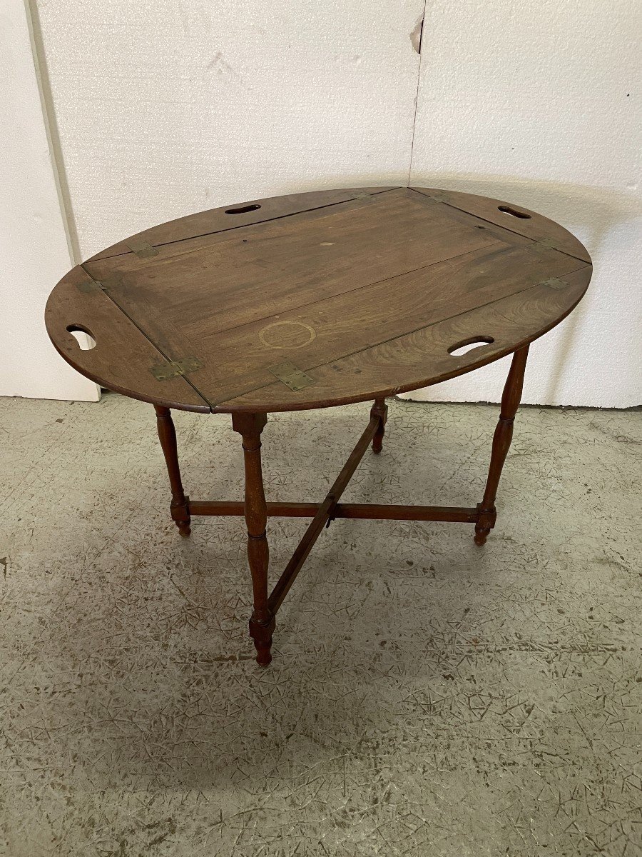 Mahogany Folding Table Early 19 Century-photo-2