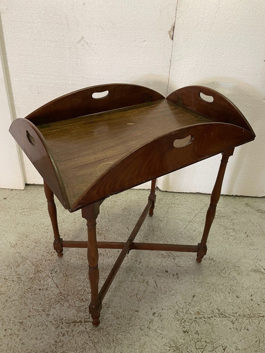 Mahogany Folding Table Early 19 Century-photo-3