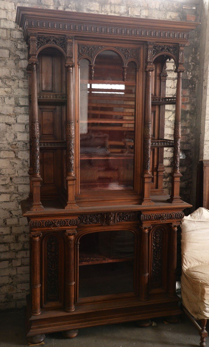 Neo Renaissance Walnut Dining Room-photo-7