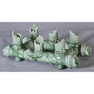 Vallauris - Ceramic Soliflore Vase With Six Slots