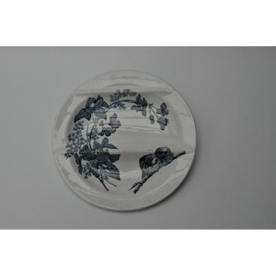 Assorted Asparagus Plate In Longwy Earthenware