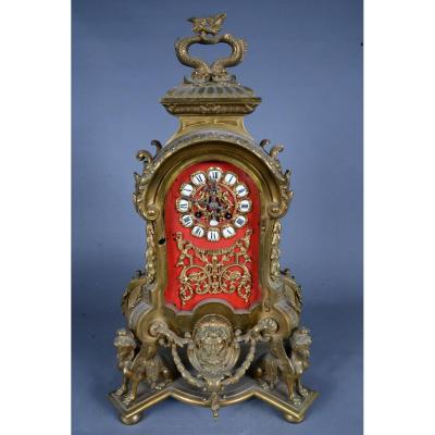 Regency Style Bronze Clock