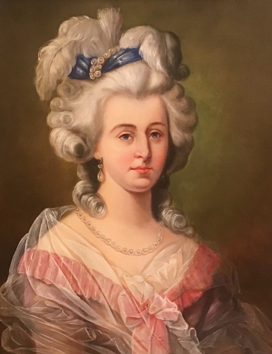 Portrait Of A Lady In The Style Of The 18th Century -photo-2