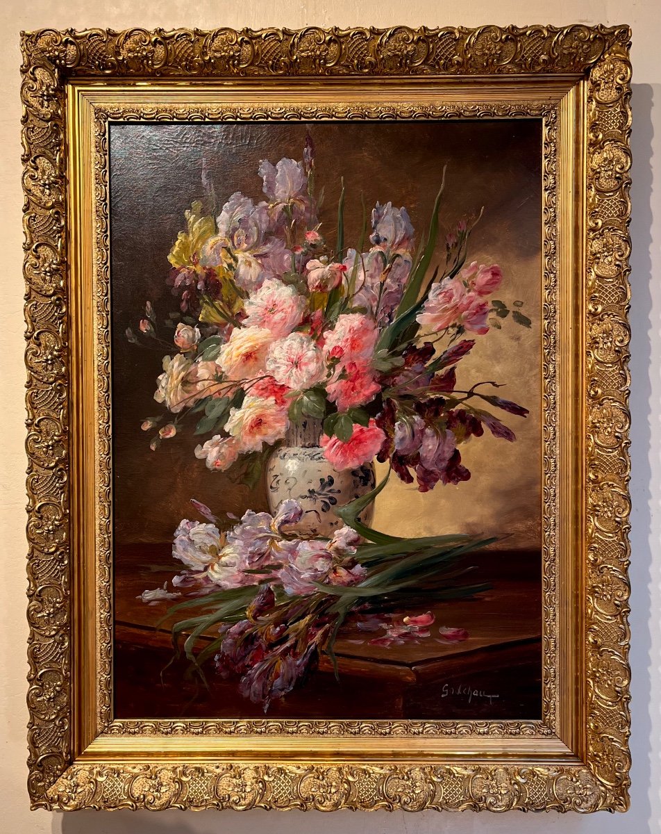 Bouquet De Fleurs Par Emile Godchaux (1860-1938)