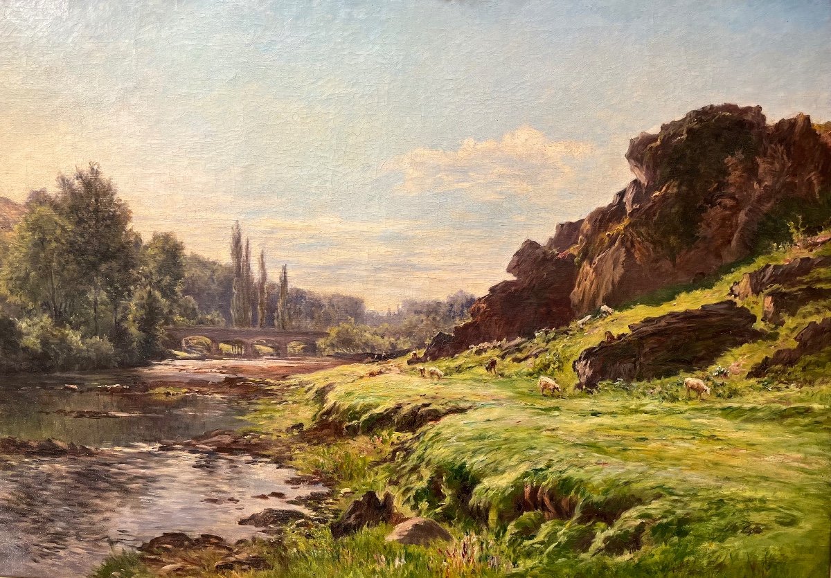 The Creuse Valley By Gabriel Mathieu (1843-1921)-photo-2