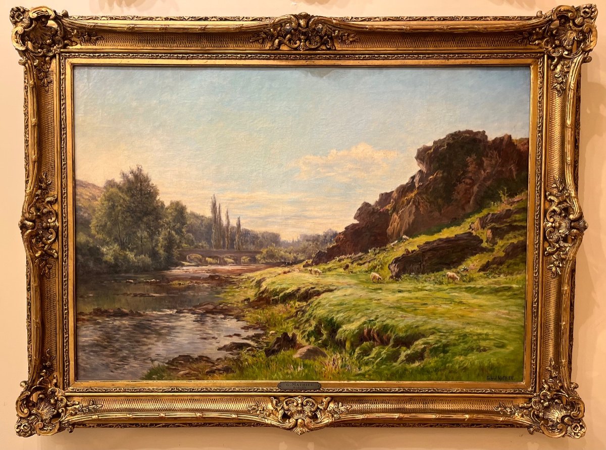 The Creuse Valley By Gabriel Mathieu (1843-1921)