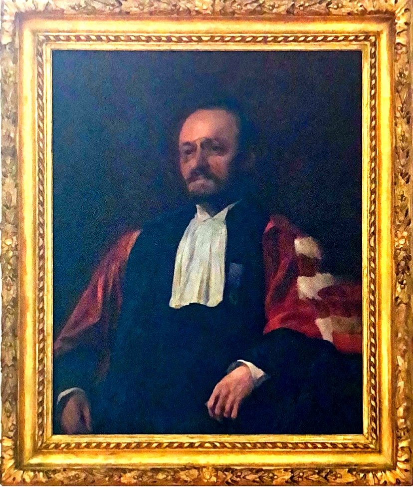 Portrait  de Magistrat  .Milieu XIXème Siècle Huile Sur Toile école Française 