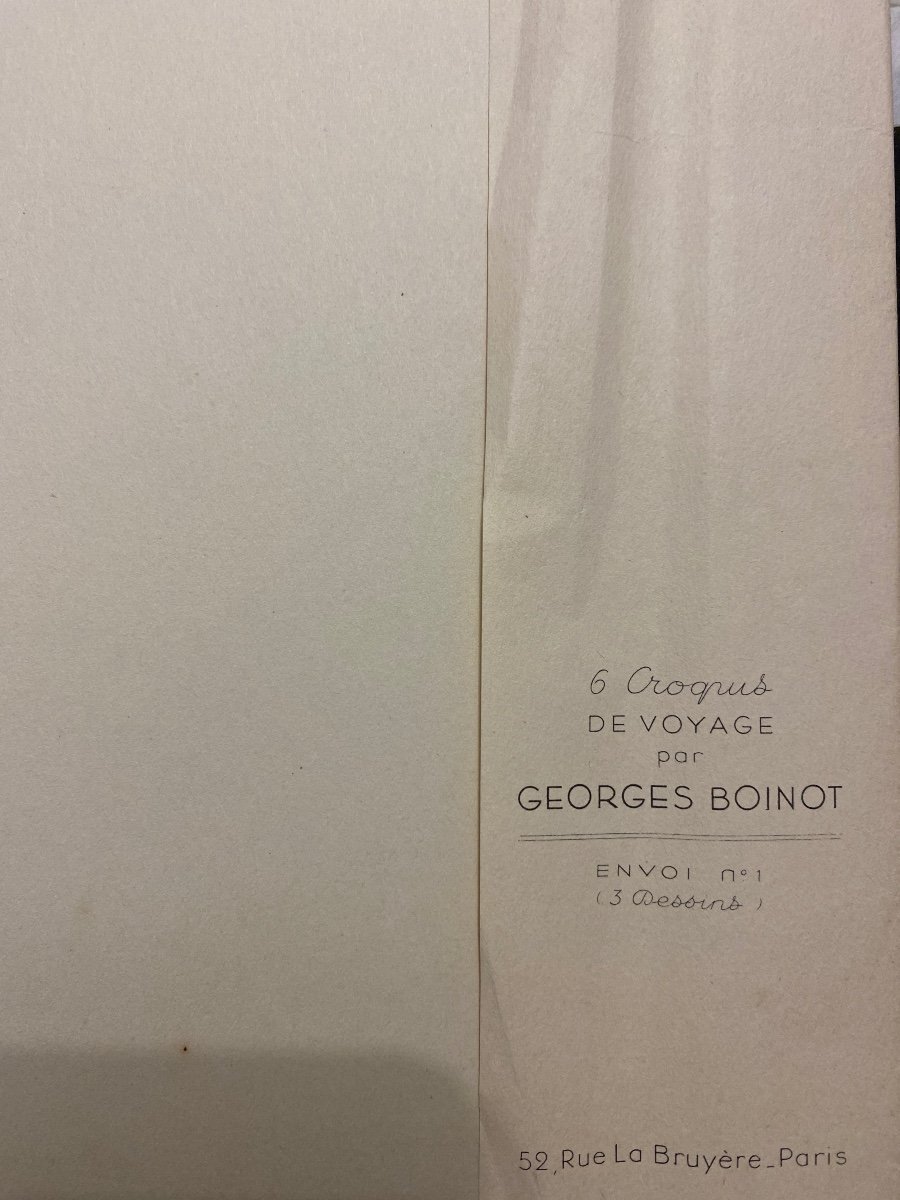 GEORGES BOINOT (1937)  Croquis De Voyage -photo-4