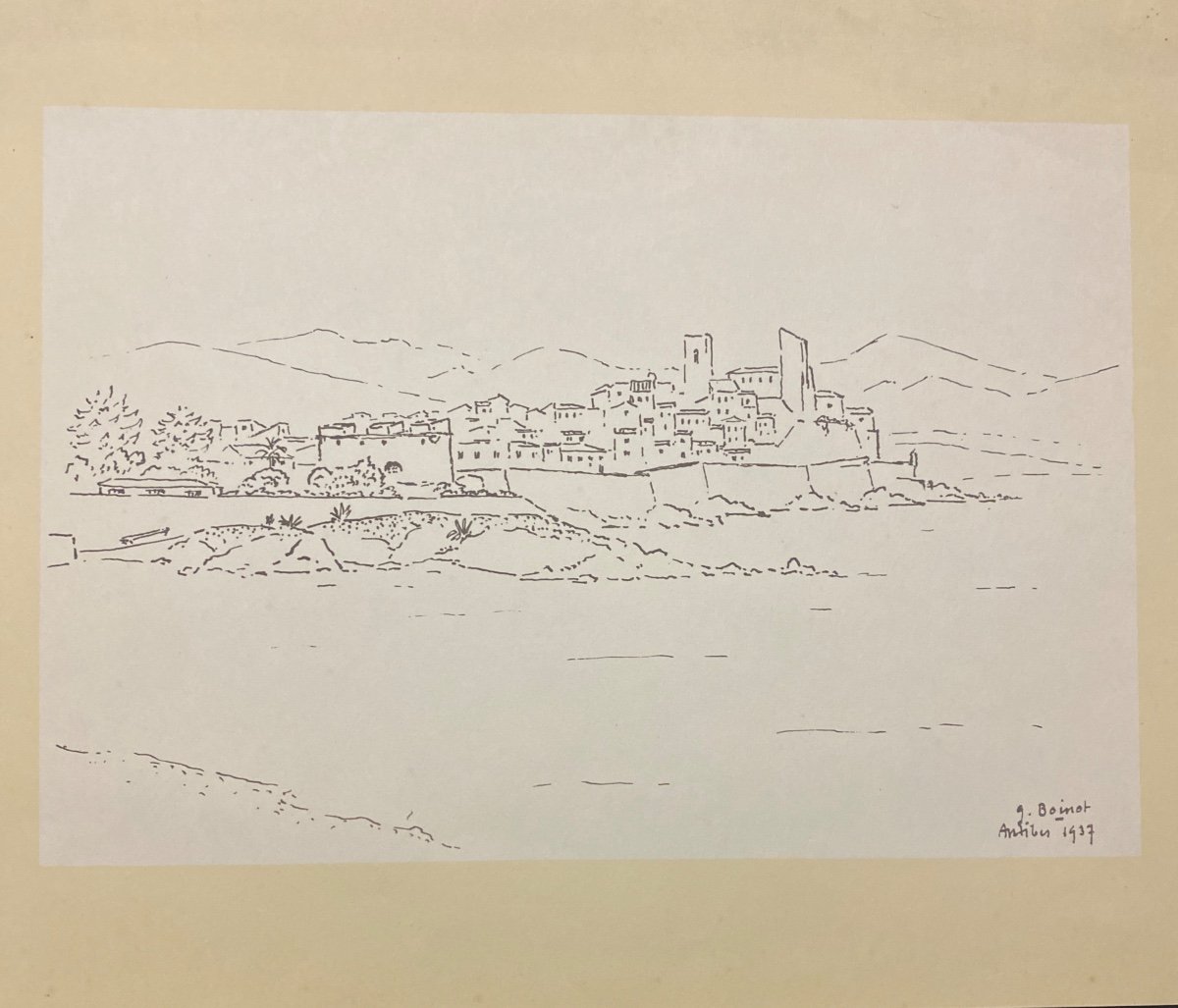 GEORGES BOINOT (1937)  Croquis De Voyage -photo-1