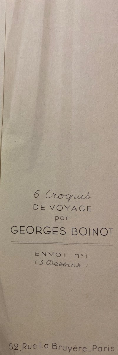 GEORGES BOINOT (1937)  Croquis De Voyage -photo-8