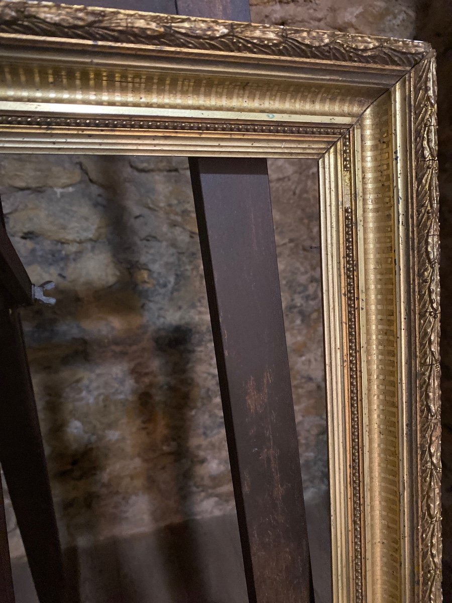 Louis XVI Style Carved And Gilded Wood Frame-photo-3