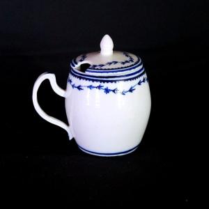 Mustard Pot In Tournai Porcelain Early 19th Century