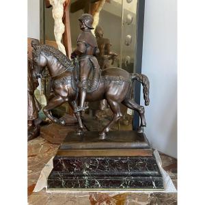 Bronze Equestrian Statue