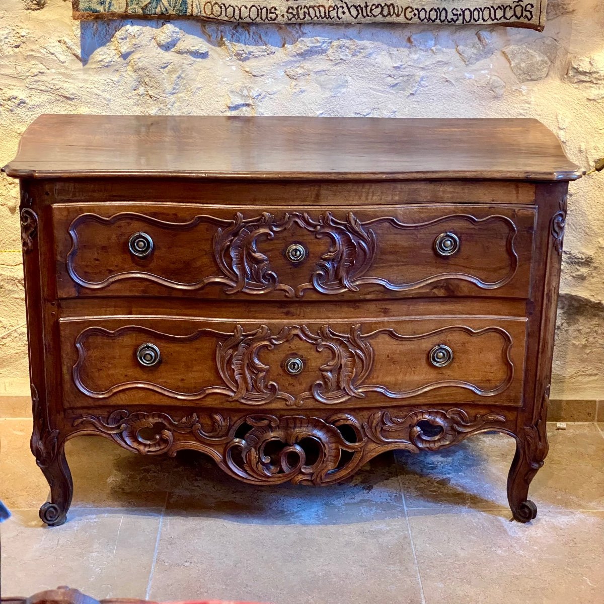 Nîmoise Chest Of Drawers 18th Louis XV-photo-7