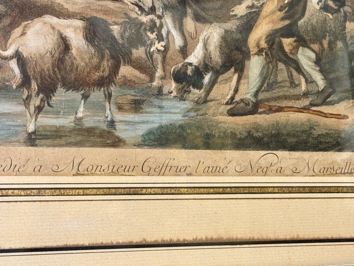 Two 18th Century Aquatints Of Pastoral Scenes From Loutherbourg-photo-5