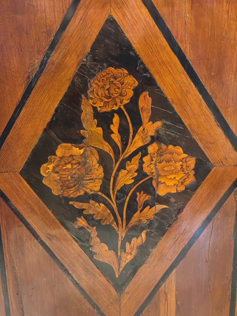 18th Century Marquetry Chest Of Drawers-photo-5