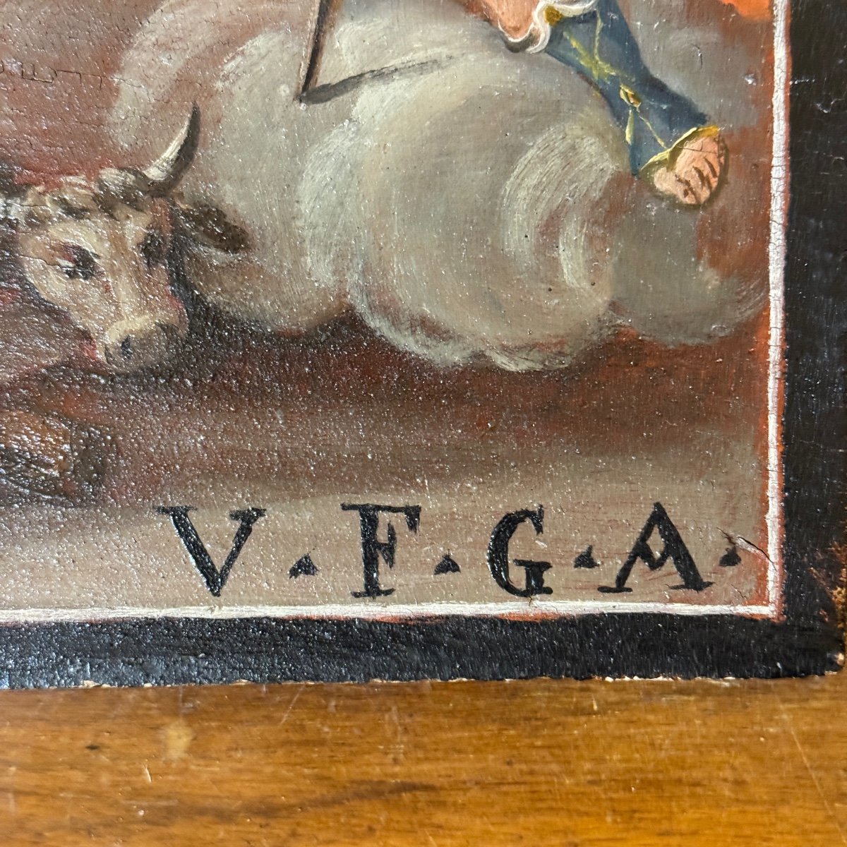 Ex-voto Italien Du XVIIIe Siècle Remerciant Saint Georges Pour Une Protection Miraculeuse-photo-2