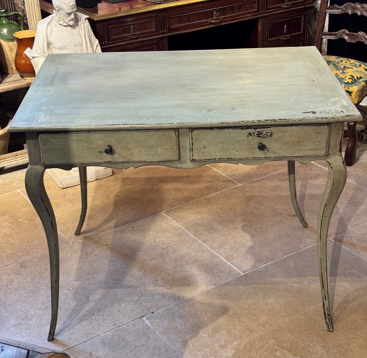 Table verte Louis XV 18eme-photo-2