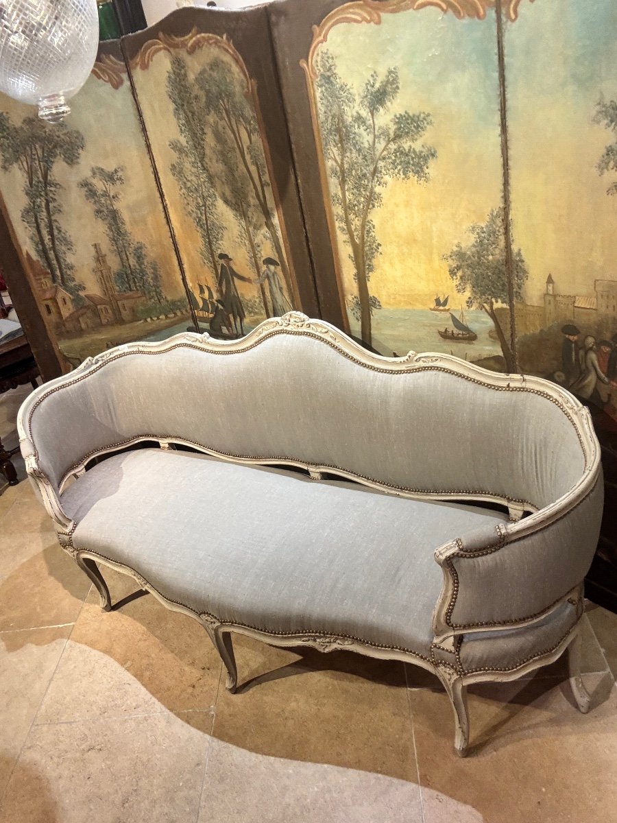 18th Century Louis XV Basket Sofa-photo-1