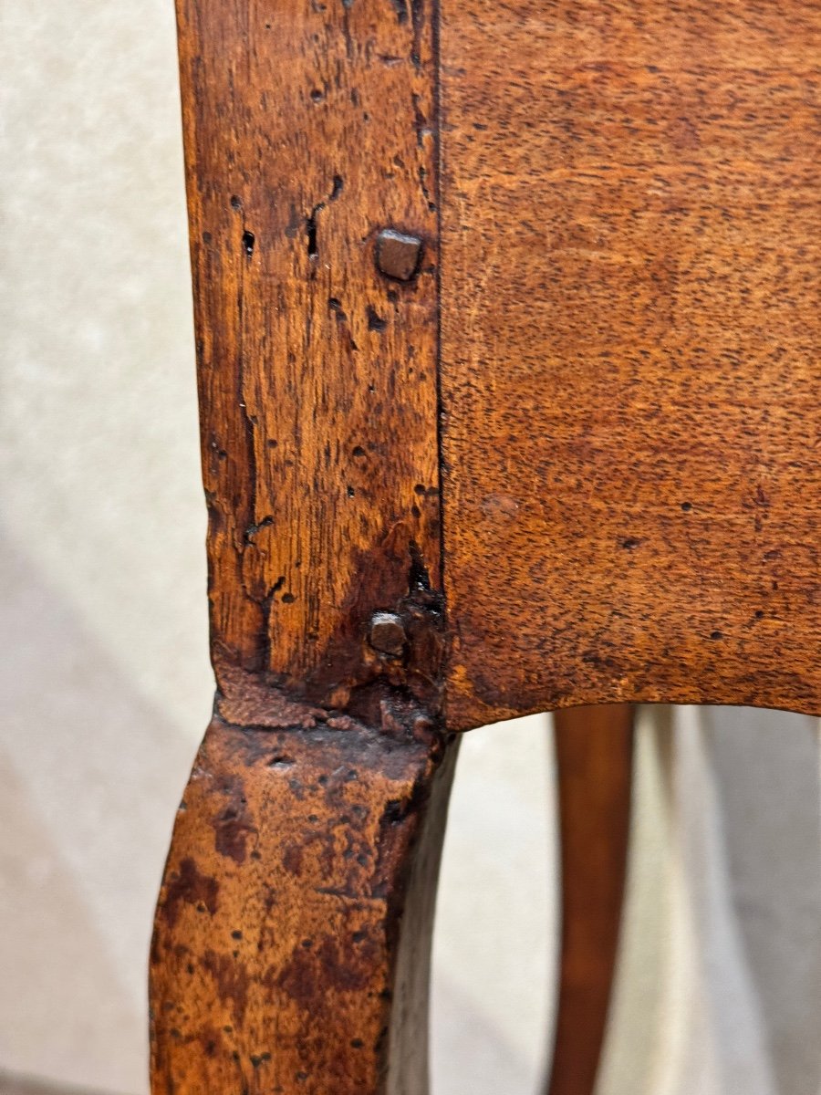 Louis XV Bedside Table In Walnut - 18th Century-photo-5