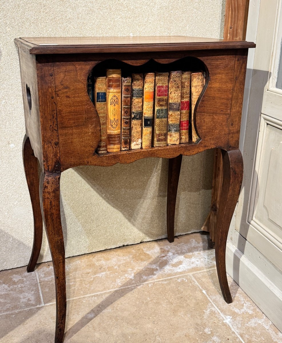 Louis XV Bedside Table In Walnut - 18th Century